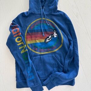 Aviator Nation xs Blue Graphic Hoodie